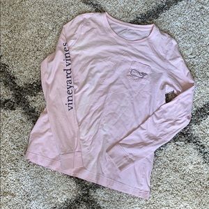 Pink Vineyard Vines Logo Tee